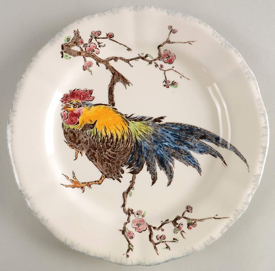Grand Oiseaux Dinner Plate by Faiencerie De Gien-1