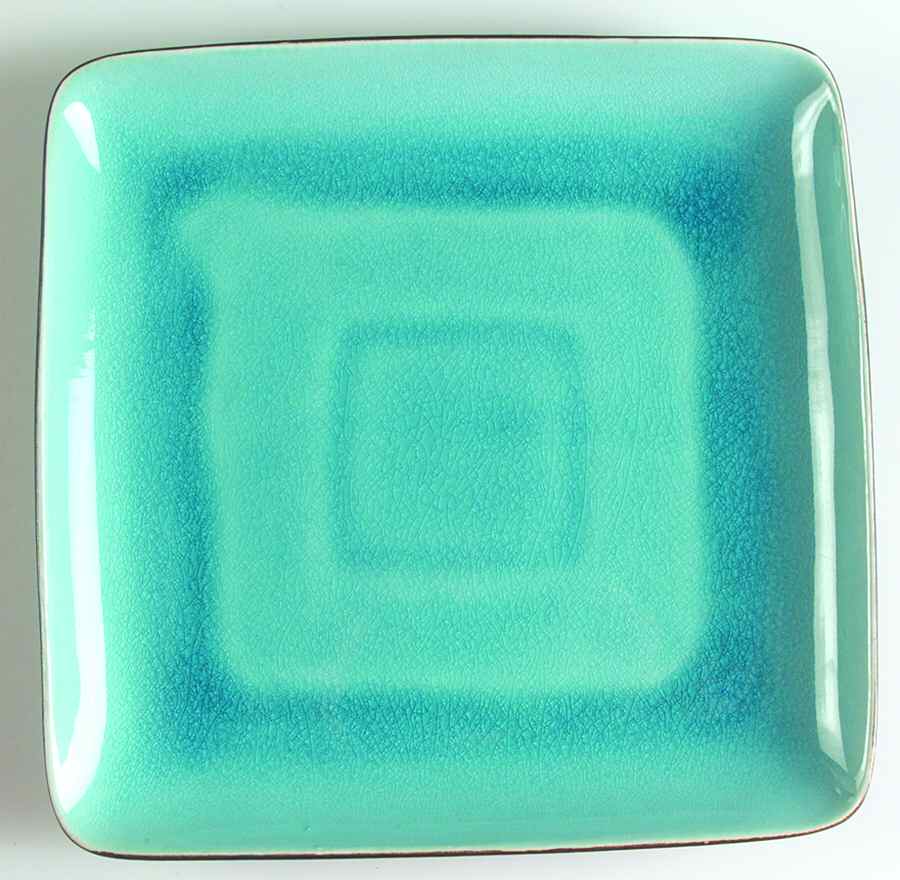 Aqua Krackle Dinner Plate by Gourmet Expressions-1