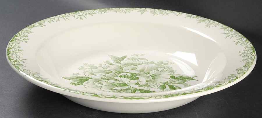 Fleur de Chine 12" Round Deep Dish by Faiencerie De Gien-1