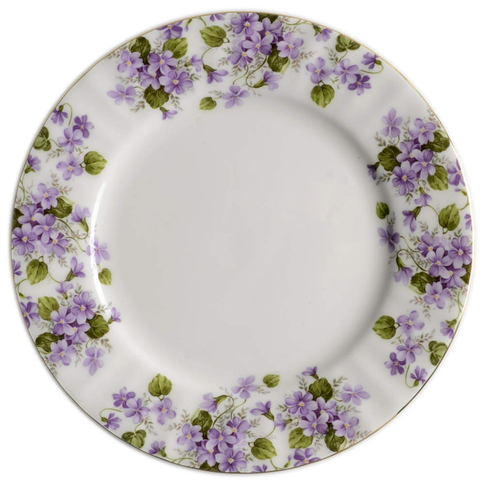 Violet Salad/Dessert Plate by Gracie Bone China-1