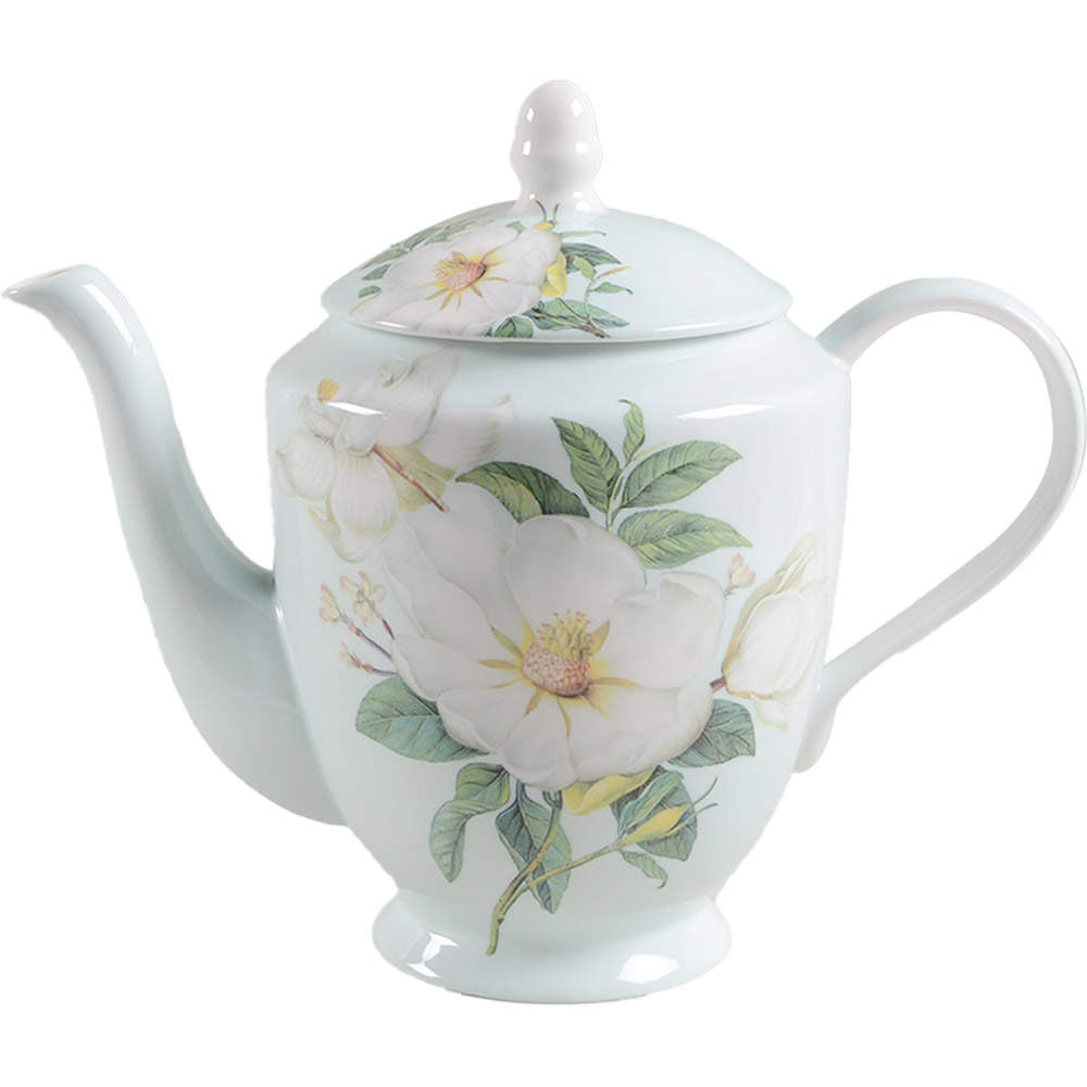 Magnolia Tea/Coffee Pot & Lid by Gracie Bone China-1