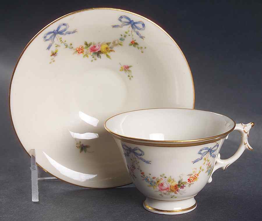 4449 Footed Demitasse Cup & Saucer Set by George Grainger & Co-1