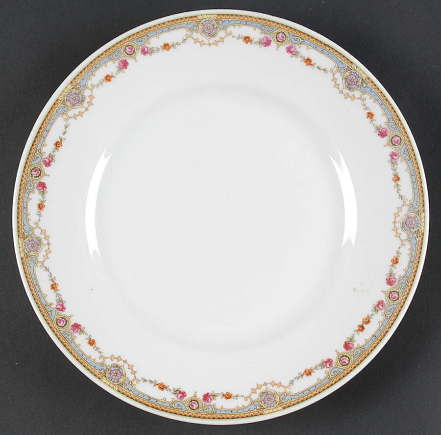 7143 Luncheon Plate by Crown China (Czech)-1