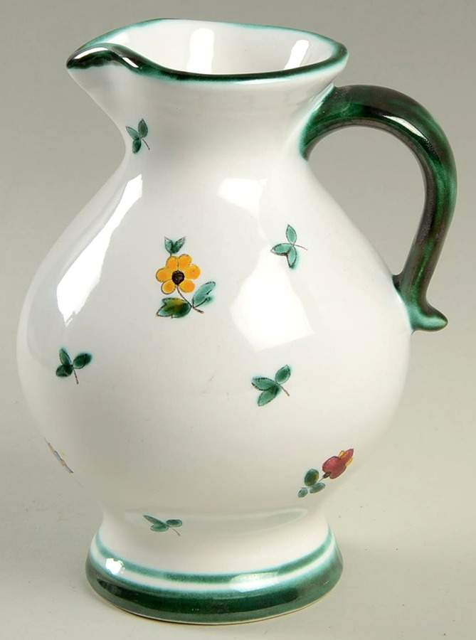 Scattered Blossom Green (Coupe) 17 Oz Jug by Gmundner Austria-1