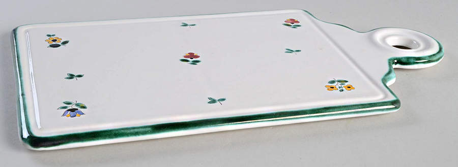 Scattered Blooms Accessories Green Handled Cheese Board by Gmundner Austria-1