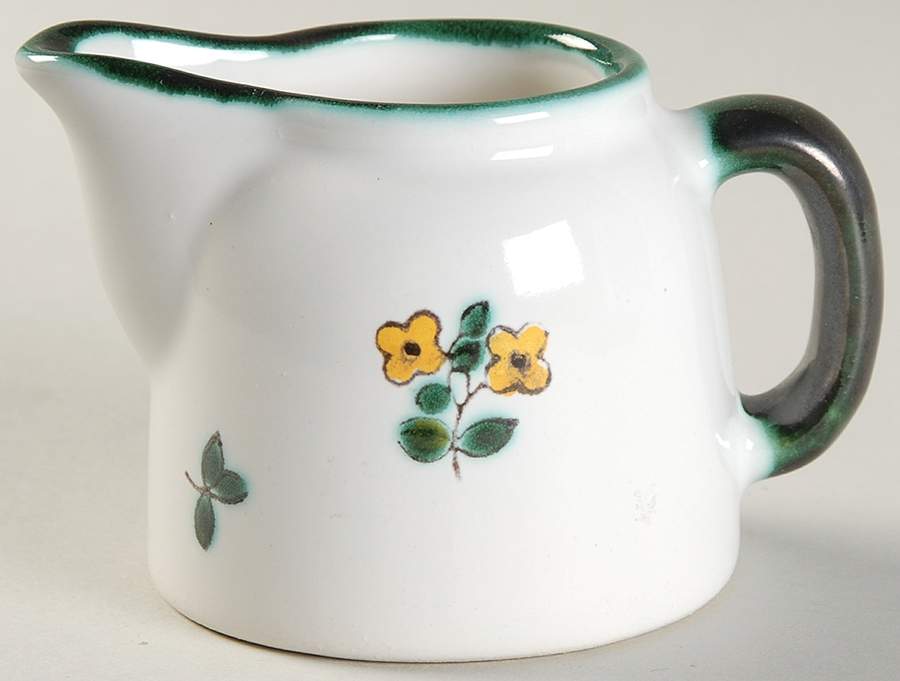 Scattered Blooms Accessories Green Mini Creamer by Gmundner Austria-1