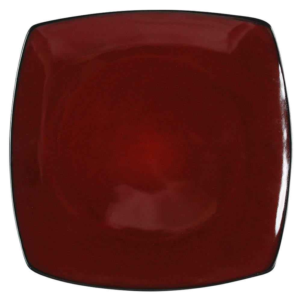 Soho Lounge Red Dinner Plate by Gibson Designs-1