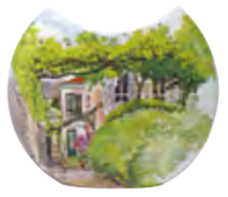 De Paris a Giverny 5" Moon Vase by Faiencerie De Gien-1