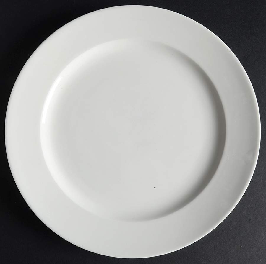 White Elements Dinner Plate by Gibson Designs-1