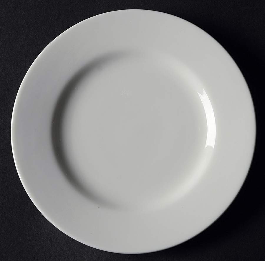 White Elements Bread & Butter Plate by Gibson Designs-1