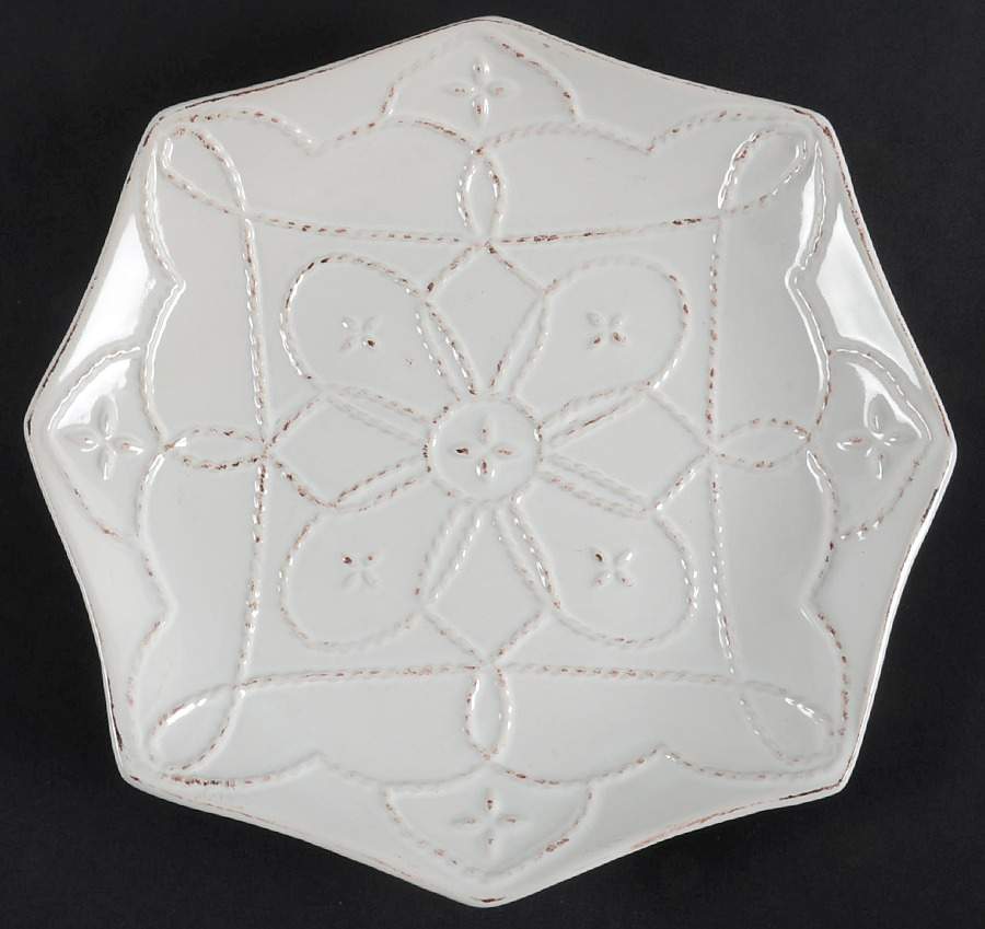 Great Room Cream Accent Salad Plate by Gourmet Expressions-1