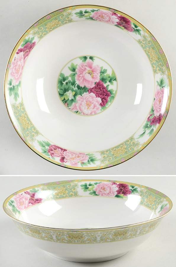 Peony 9" Round Vegetable Bowl by Gracie Bone China-1