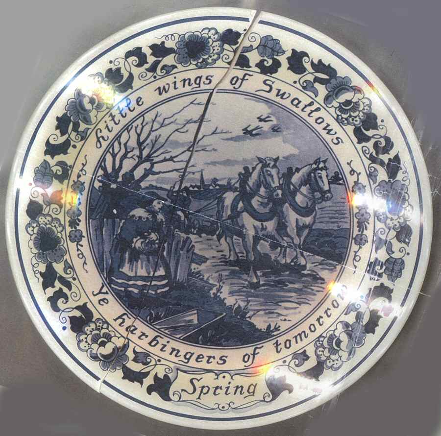 Blue Delft Dinner Plate by Royal Goedewaagen-1