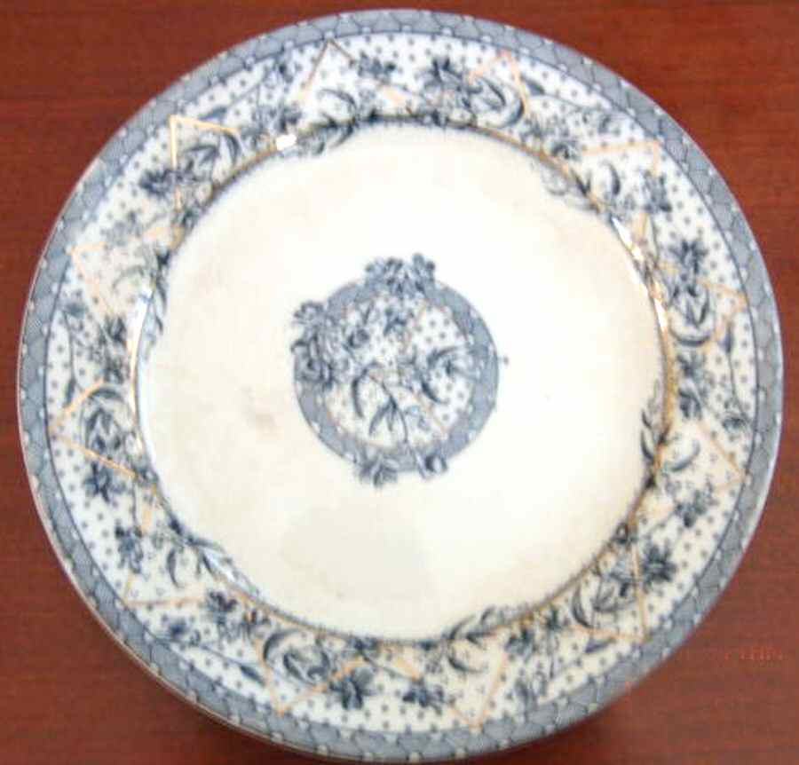 Malta Blue (Gold Accents) Dinner Plate by Grindley-1