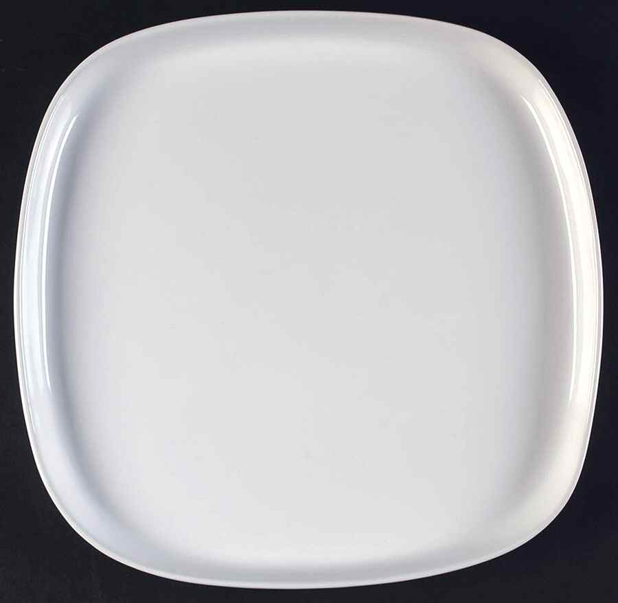 Stackware White Square Dinner Plate by Gibson Designs-1
