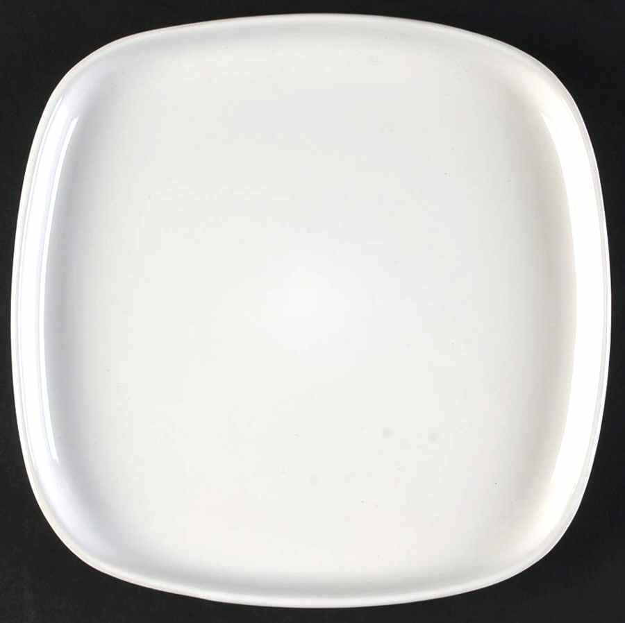 Stackware White Square Salad Plate by Gibson Designs-1
