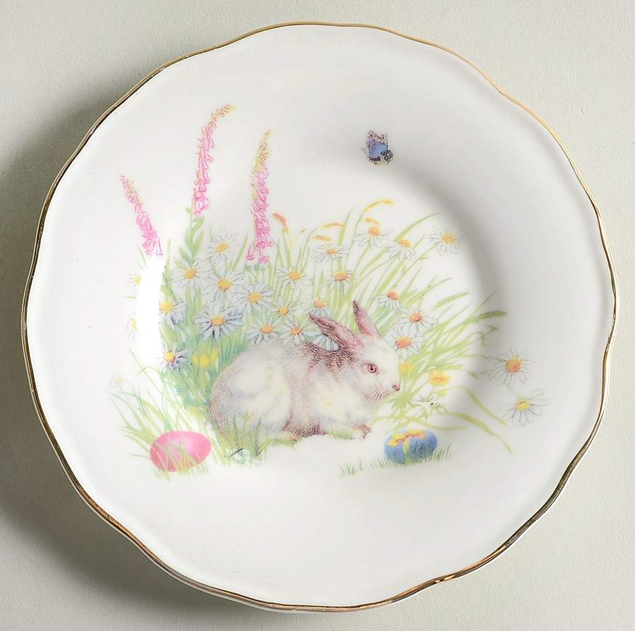 Bunny Appetizer Plate by Gracie Bone China-1