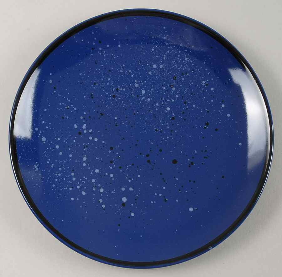 Sensations Elements Blue Salad Plate by Gibson Designs-1