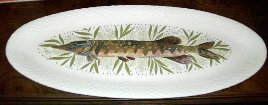 GIE23 25" Fish Platter by Faiencerie De Gien-1