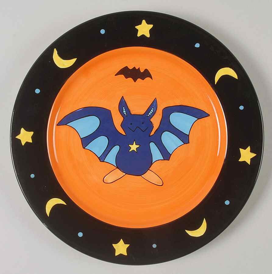 Bat Salad Plate by Garden Ridge-1