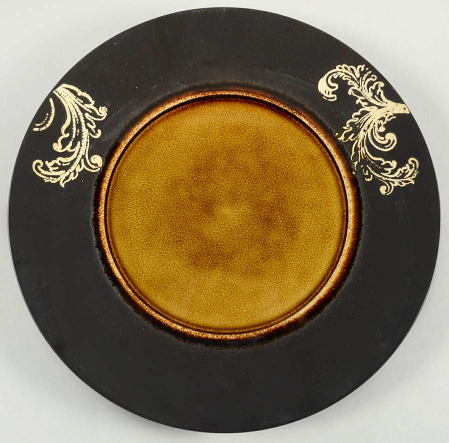 Honey Damask Dinner Plate by Gourmet Expressions-1