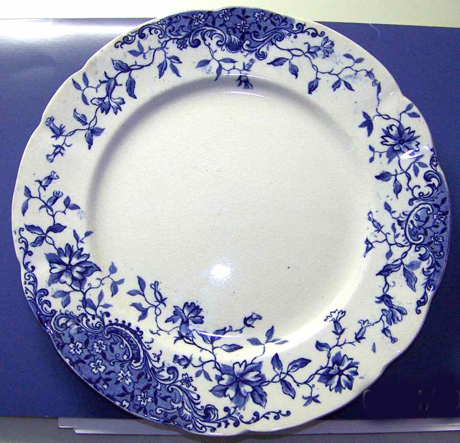 Belgrave Blue Dinner Plate by Grimwades (England)-1