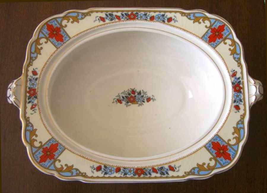 GRI395 Rectangular Vegetable Bowl No Lid by Grindley-1