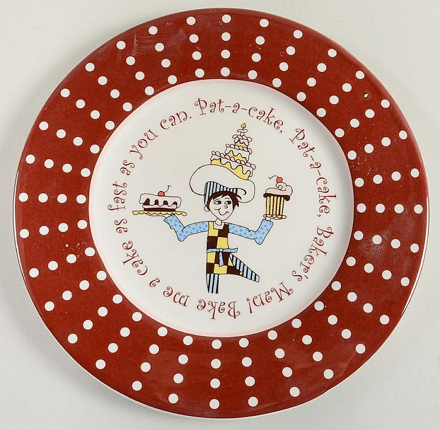 Pat A Cake Salad/Dessert Plate by Gorham-1