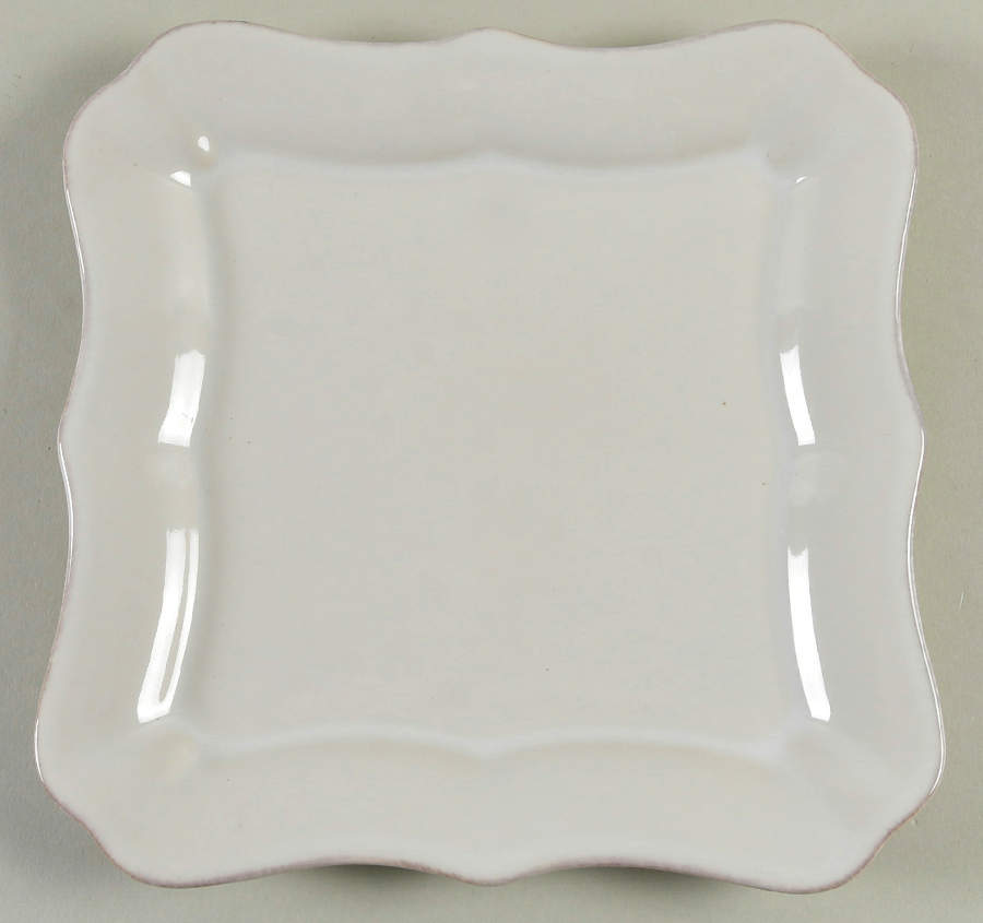Indico White Square Salad Plate by Grande Living-1