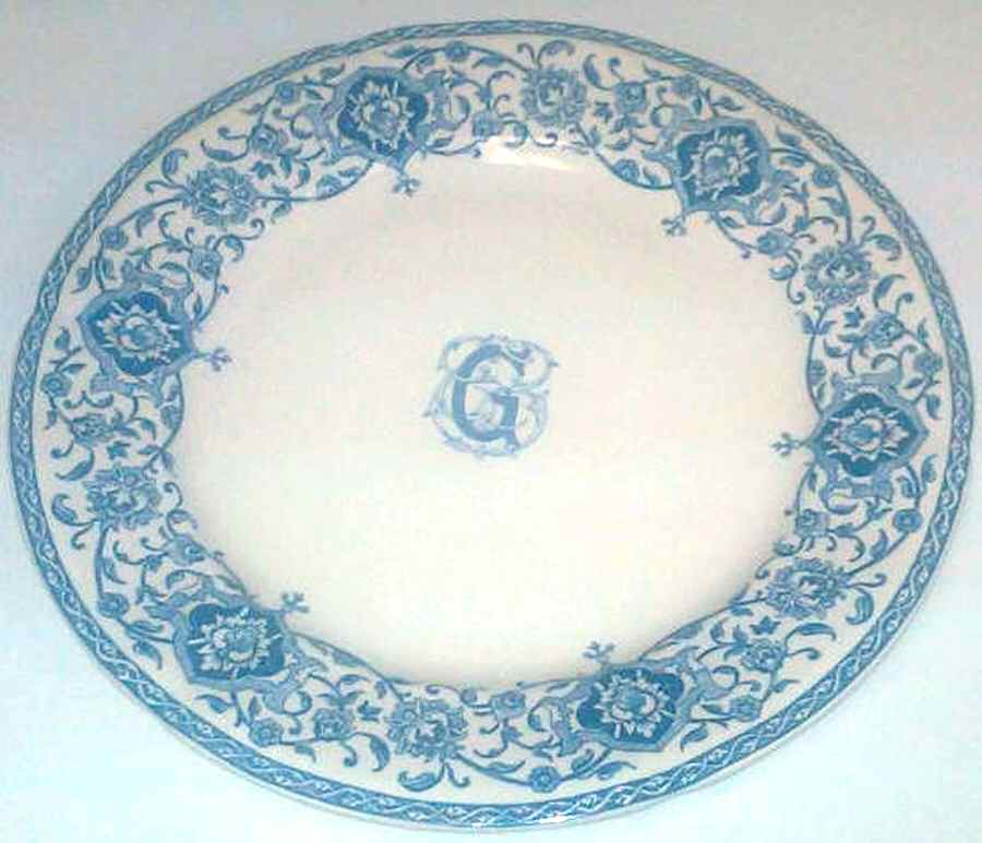 Monogram Dinner Plate by Faiencerie De Gien-1