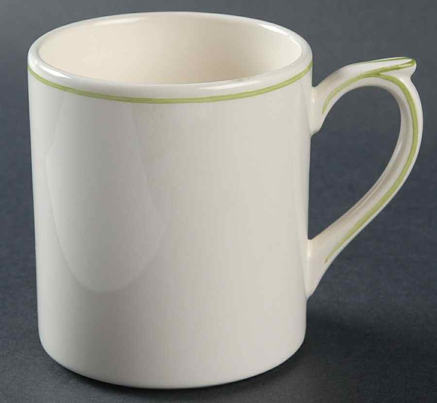Filets Vert (GREEN) Mug by Faiencerie De Gien-1