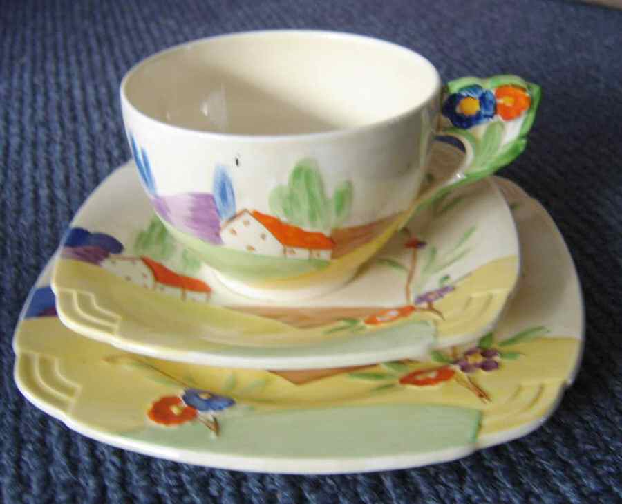 GRI399 Flat Cup & Saucer Set by Grindley-1