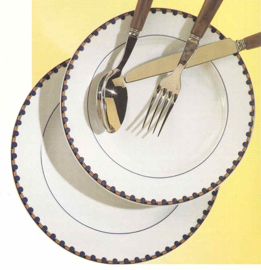 Decal 17 Dinner Plate by Gural Porselen-1