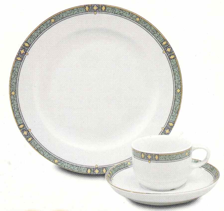 Decal 9 Dinner Plate by Gural Porselen-1