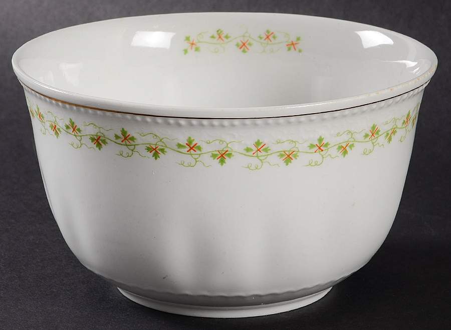 Ivy Cranberry Bowl by Grindley-1