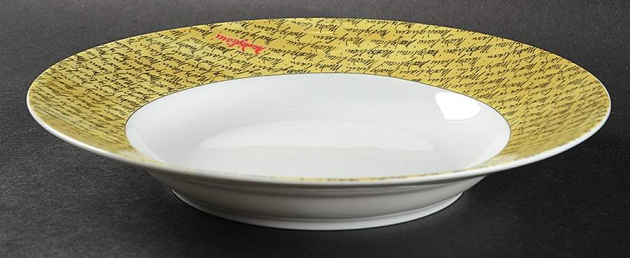 Jeanne Large Rim Soup Bowl by Ginori 1735-1