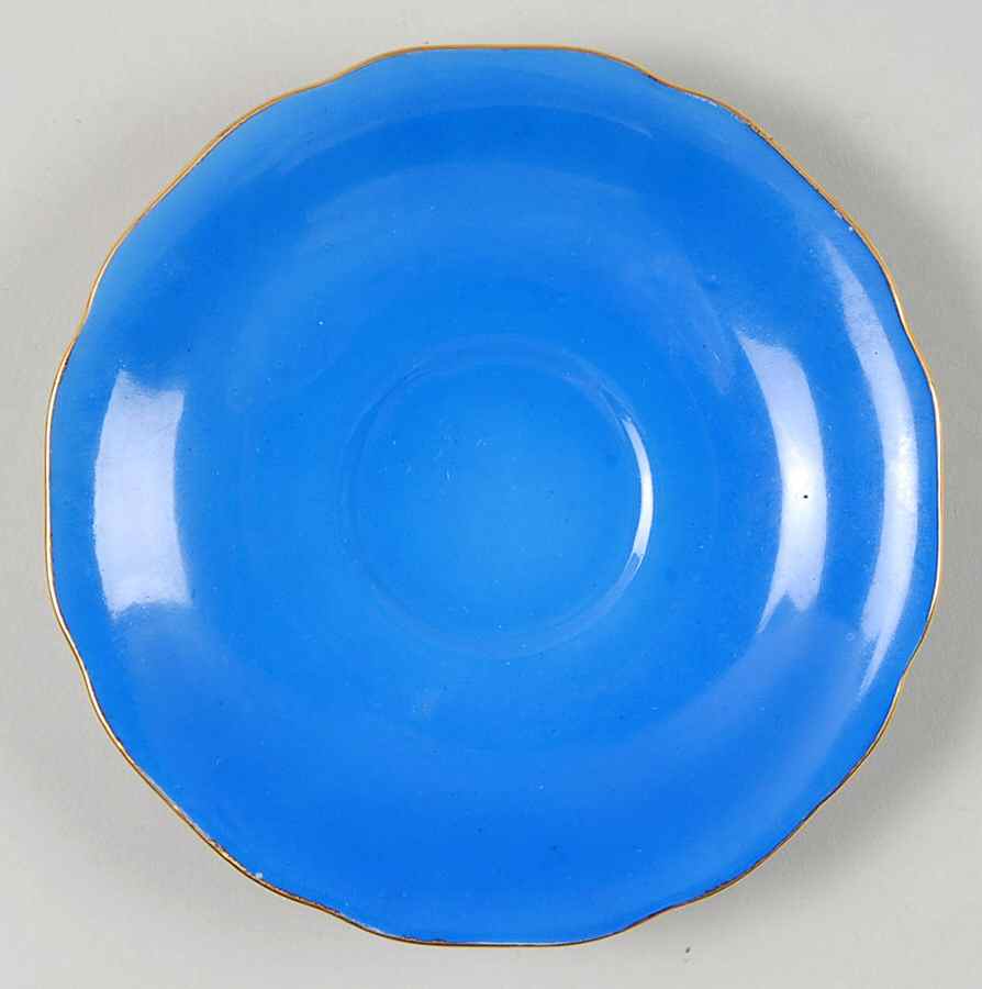 GCA27 Blue Saucer for Demitasse Cup by Gold Castle-1