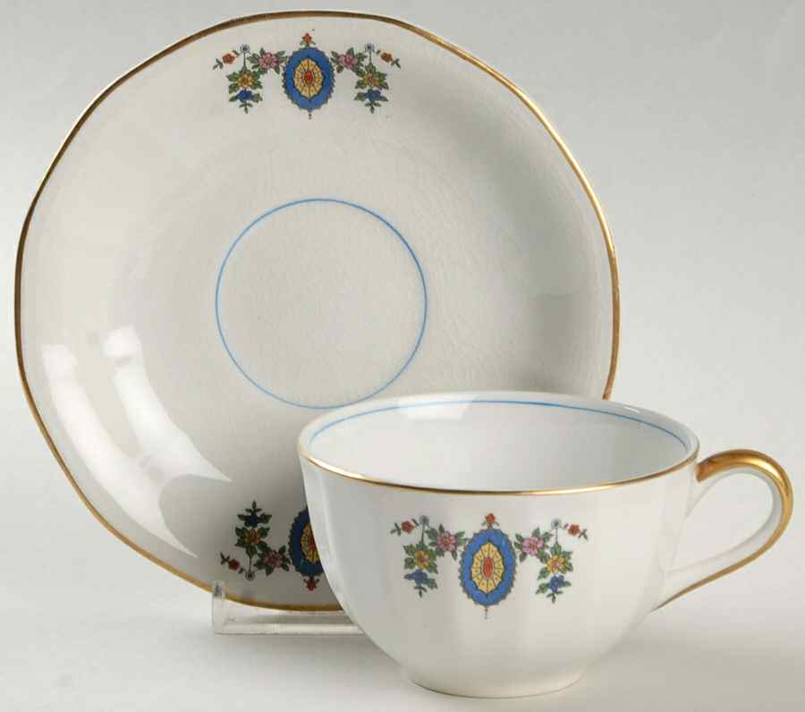 GLC8 Flat Cup & Saucer Set by Globe China (USA)-1