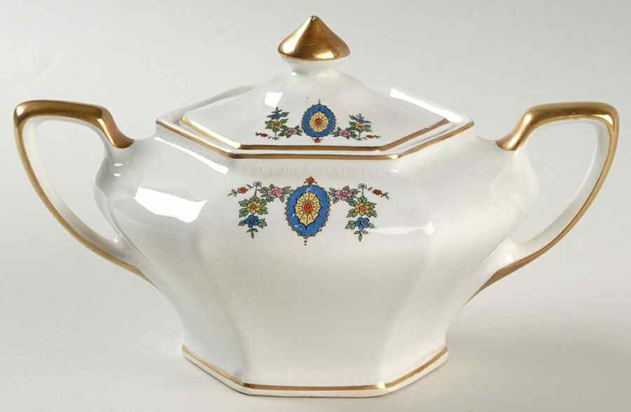 GLC8 Sugar Bowl & Lid by Globe China (USA)-1
