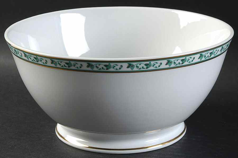 Ballerine Green 8" Salad Serving Bowl by Guy Degrenne-1
