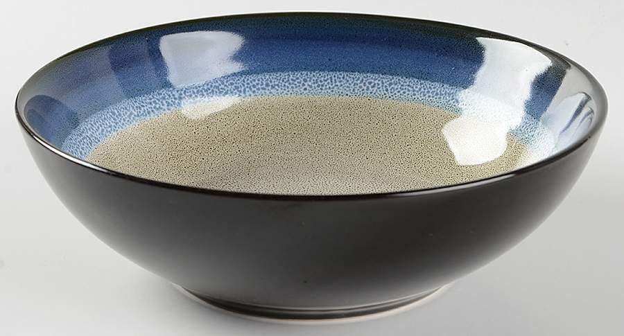 Couture Bands Blue Soup/Cereal Bowl by Gibson Designs-1