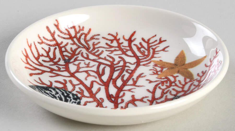 Ocean Round Mini Dish by Faiencerie De Gien-1