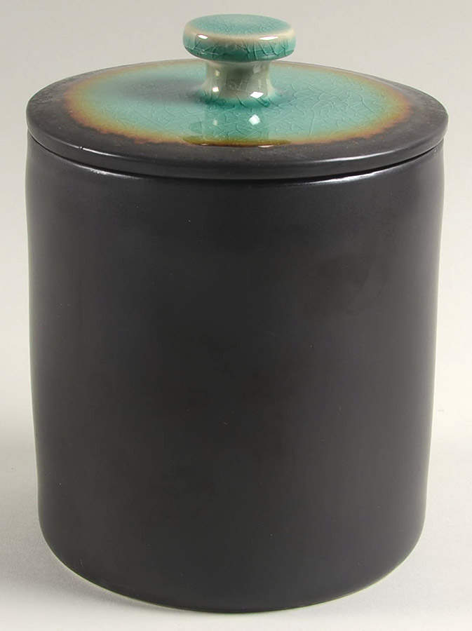 Ocean Paradise Jade 6" Canister & Lid by Gibson Designs-1