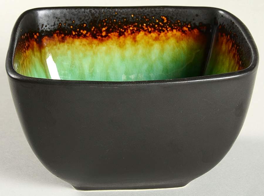 Ocean Paradise Jade Square Soup Bowl by Gibson Designs-1