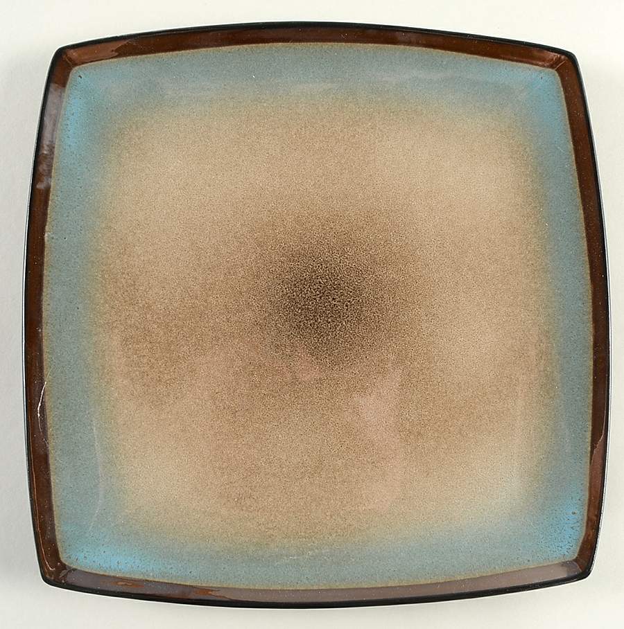 Tequesta Square Taupe Dinner Plate by Gibson Designs-1