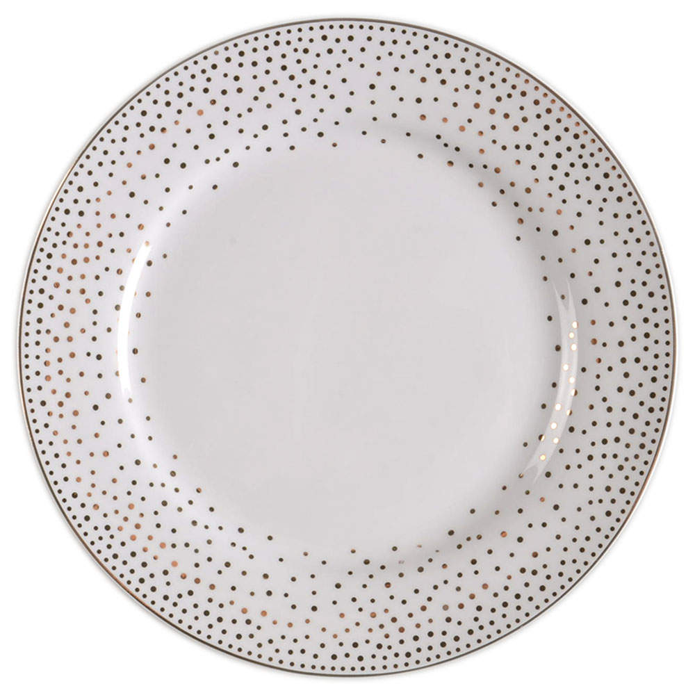 Metallic Gold Dots Salad Plate by Grace's Teaware-1