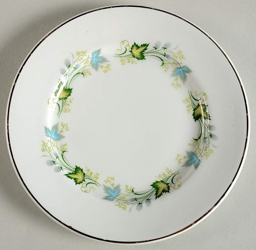 Sleepy Hollow (Gold Trim) Bread & Butter Plate by Grindley-1