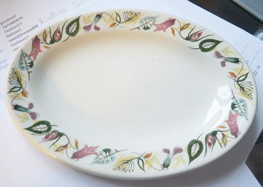 Firelite 14" Oval Serving Platter by Grindley-1
