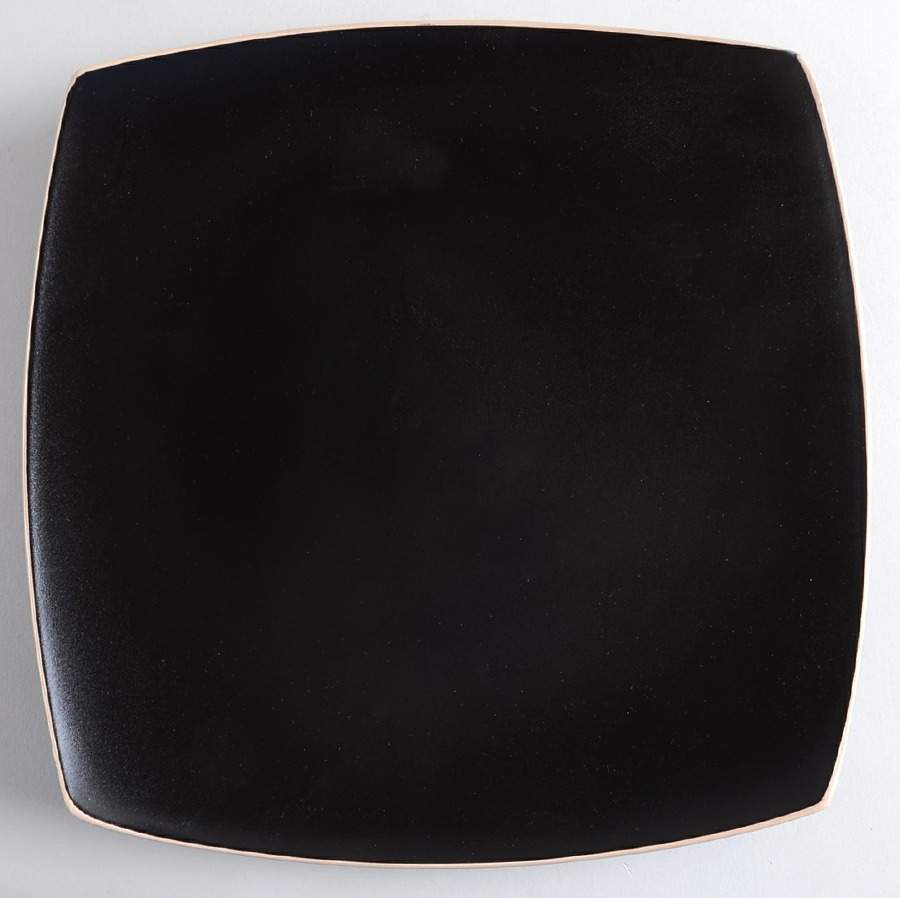 Soho Lounge Matte Black Dinner Plate by Gibson Designs-1