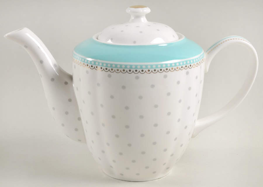 Josephine Aqua Teapot & Lid by Grace's Teaware-1